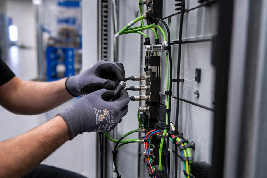 konfektionierte kabel im einsatz